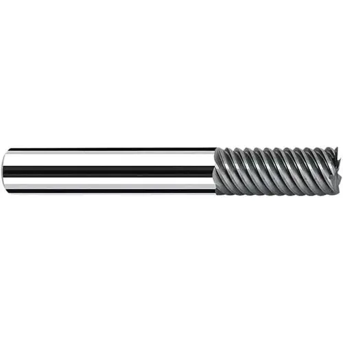 Square End Mill: 3.00 mm Dia, 8.00 mm LOC, 5 Flute, Solid Carbide Polychrome Square End Mill: 3.00 mm Dia, 8.00 mm LOC, 5 Flute, Solid Carbide Polychrome