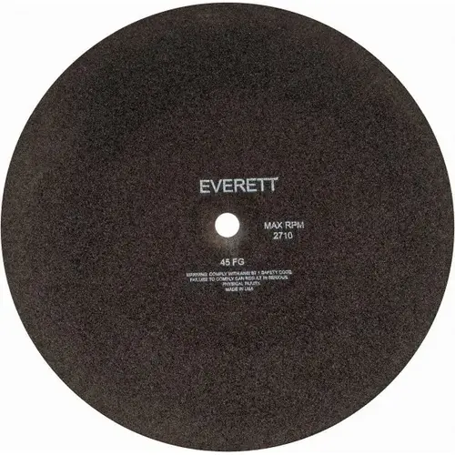 Cut-Off Wheel: 20" Dia, 3/16" Thick, 1" Hole, Aluminum Oxide Cut-Off Wheel: 20" Dia, 3/16" Thick, 1" Hole, Aluminum Oxide