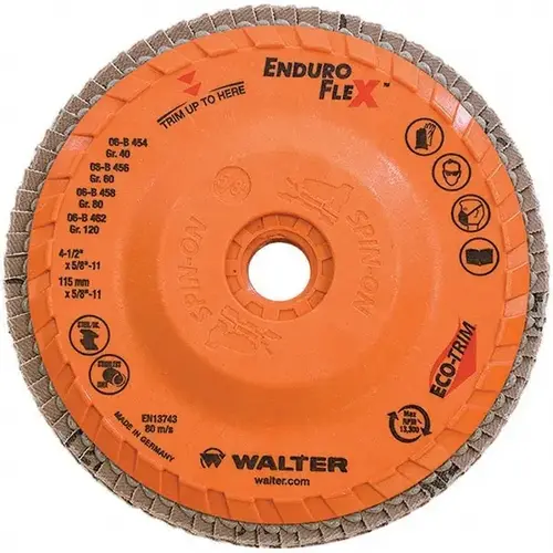 Flap Disc: 5/8-11 Hole, 80 Grit, Ceramic, Type 28 - pack of 10 Flap Disc: 5/8-11 Hole, 80 Grit, Ceramic, Type 28 - pack of 10