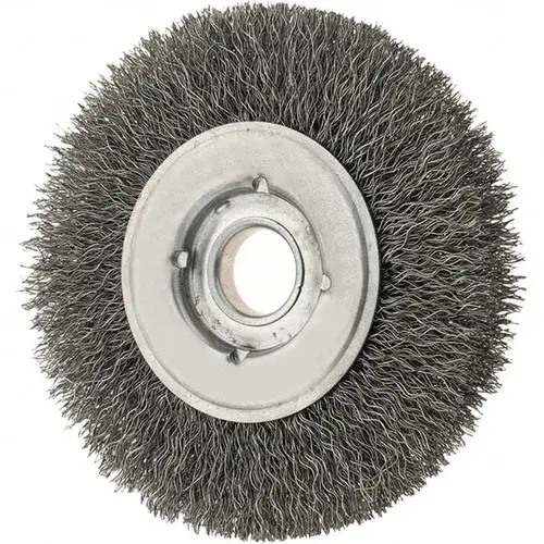 Wheel Brush: 4" Wheel Dia, Crimped - pack of 12 Wheel Brush: 4" Wheel Dia, Crimped - pack of 12
