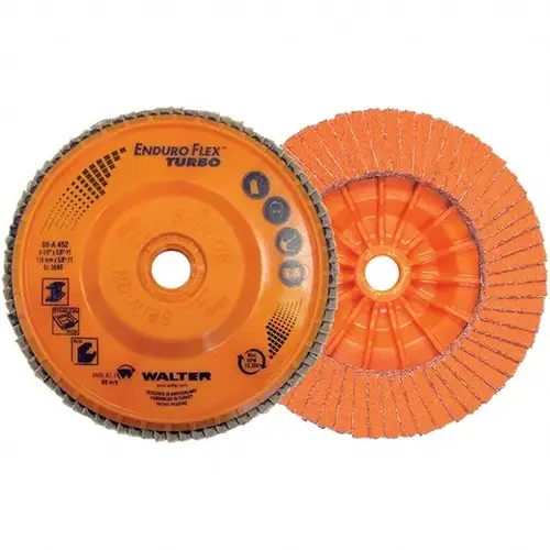 Flap Disc: 7/8" Hole, 36 & 60 Grit, Ceramic, Type 27 - pack of 10 Flap Disc: 7/8" Hole, 36 & 60 Grit, Ceramic, Type 27 - pack of 10