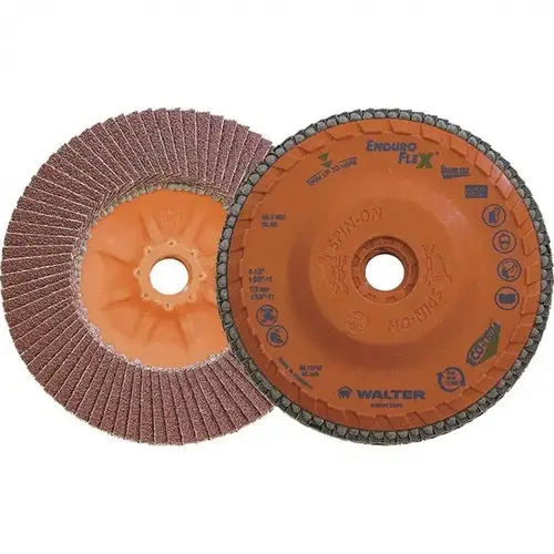 Flap Disc: 5/8-11 Hole, 60 Grit, Zirconia Alumina, Type 27 - pack of 10 Flap Disc: 5/8-11 Hole, 60 Grit, Zirconia Alumina, Type 27 - pack of 10