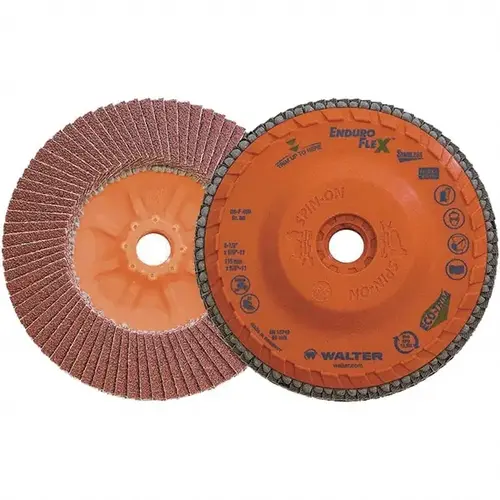 Flap Disc: 5/8-11 Hole, 80 Grit, Zirconia Alumina, Type 27 - pack of 10 Flap Disc: 5/8-11 Hole, 80 Grit, Zirconia Alumina, Type 27 - pack of 10