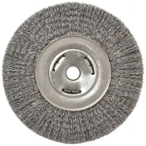 Cup Brush: 3-1/2" Dia, 0.014" Wire Dia, Steel, Crimped Cup Brush: 3-1/2" Dia, 0.014" Wire Dia, Steel, Crimped
