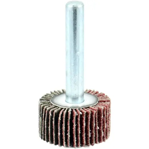 Mounted Flap Wheels; Mount Type: Shank ; Outside Diameter (Decimal Inch): 1 ; Face Width (Inch): 1/2 ; Abrasive Type: Coated ; Abrasive Material: Aluminum Oxide ; Grade: Coarse Mounted Flap Wheels; Mount Type: Shank ; Outside Diameter (Decimal Inch): 1 ; Face Width (Inch): 1/2 ; Abrasive Type: Coated ; Abrasive Material: Aluminum Oxide ; Grade: Coarse