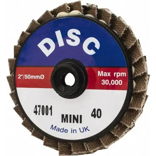 Flap Disc: 40 Grit, Zirconia Alumina, Type 27