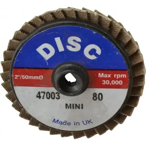 Flap Disc: 80 Grit, Zirconia Alumina, Type 27