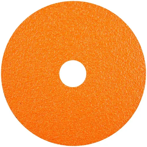 Fiber Disc: 5" Disc Dia, 7/8" Hole, 80 Grit, Ceramic Alumina - pack of 25 Fiber Disc: 5" Disc Dia, 7/8" Hole, 80 Grit, Ceramic Alumina - pack of 25