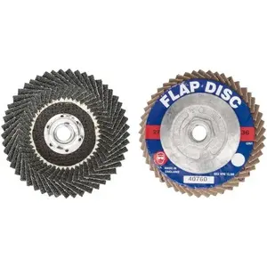 Garryson G40760 Flap Disc: 5/8-11 Hole, 36 Grit, Zirconia Alumina