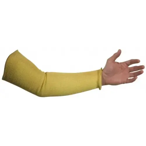 Cut & Puncture-Resistant Sleeves: Size Universal, Kevlar, Yellow, ANSI Cut A3