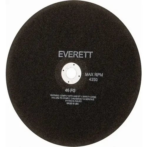 Cut-Off Wheel: 14" Dia, 1/8" Thick, 1" Hole, Aluminum Oxide