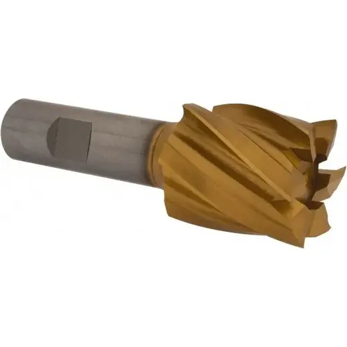 Square End Mill: 1-3/8 inch Dia, 1-1/2 inch LOC, 3/4 inch Shank Dia, 3-7/8 inch OAL, 6 Flutes, High Speed Steel Square End Mill: 1-3/8 inch Dia, 1-1/2 inch LOC, 3/4 inch Shank Dia, 3-7/8 inch OAL, 6 Flutes, High Speed Steel