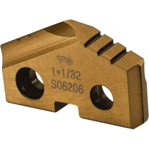 Spade Drill Insert: 1-1/32" Dia, Seat Size 2, Cobalt TiN Spade Drill Insert: 1-1/32" Dia, Seat Size 2, Cobalt TiN