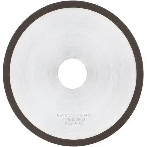 Cutoff Wheel: Type 1A1R, 6" Dia, 0.035" Thick, 1-1/4" Hole, Diamond Cutoff Wheel: Type 1A1R, 6" Dia, 0.035" Thick, 1-1/4" Hole, Diamond