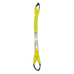 Lift America S151034 Eye & Eye Sling: 2" Wide, 2 ft Long, 6,400 lb Vertical, 5,120 lb Choker, 12,800 lb Basket, Polyester