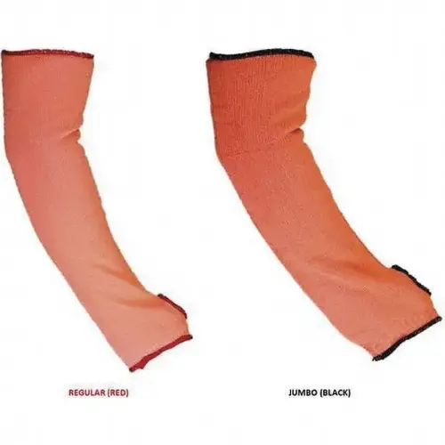 Cut-Resistant Sleeves: Size Regular, Polyethylene, Orange, ANSI Cut A9