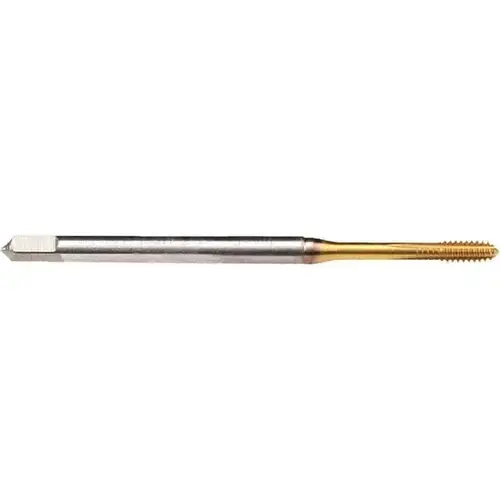Thread Forming Tap: #4-40 UNC, 2BX Class of Fit, Bottoming, Powdered Metal High Speed Steel, TiN Coated TiN-80 Thread Forming Tap: #4-40 UNC, 2BX Class of Fit, Bottoming, Powdered Metal High Speed Steel, TiN Coated TiN-80