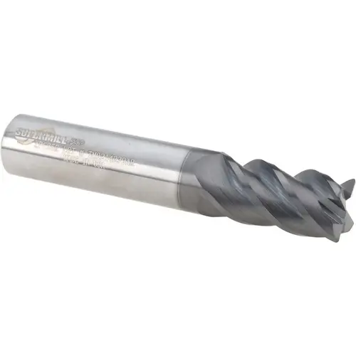 Corner Radius End Mill: 5/8" Dia, 1-1/4" LOC, 0.0300" Radius, 4 Flute, Solid Carbide AlCrN Corner Radius End Mill: 5/8" Dia, 1-1/4" LOC, 0.0300" Radius, 4 Flute, Solid Carbide AlCrN