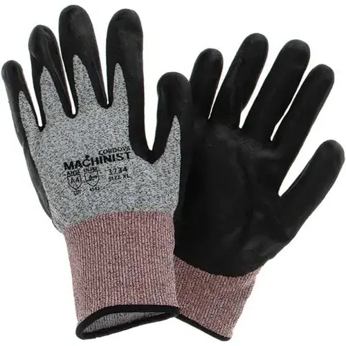 Cut, Puncture & Abrasive-Resistant Gloves: Size XL, ANSI Cut A4, ANSI Puncture 4, Foam Nitrile, HPPE - pack of 12