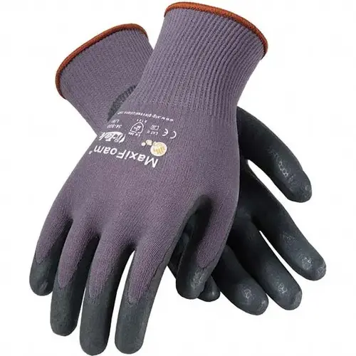 General Purpose Work Gloves: 2X-Large, Nitrile Coated, Nylon General Purpose Work Gloves: 2X-Large, Nitrile Coated, Nylon