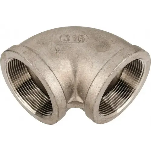 Pipe 90 degree Elbow: 2" Fitting, 316 Stainless Steel