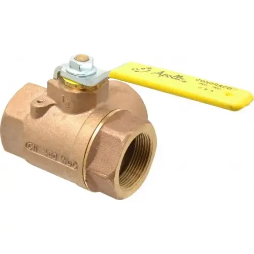 Standard Manual Ball Valve: 1-1/2" Pipe, Large & Standard Port