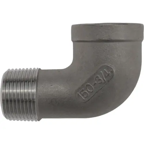 Pipe 90 degree Street Elbow: 3/4" Fitting, 316 Stainless Steel Pipe 90 degree Street Elbow: 3/4" Fitting, 316 Stainless Steel