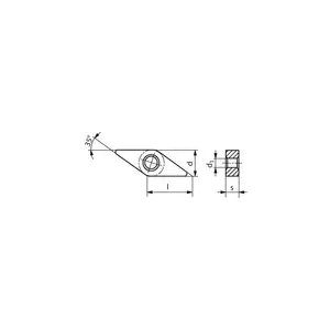 Ceratizit 75022218-XCP10 Turning Inserts; ANSI Insert Code: VNMG332 ; ISO Insert Code: VNMG160408 ; Relief Angle: 0 ; Insert Style: VNMG ; Corner Radius (Decimal Inch): 0.0079 ; Included Angle: 80 - pack of 10