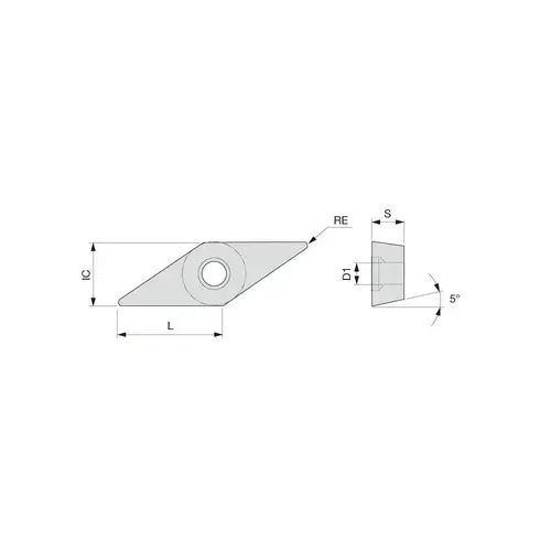 Turning Insert: VBMT331PSS T9225, Solid Carbide Titanium Turning Insert: VBMT331PSS T9225, Solid Carbide Titanium