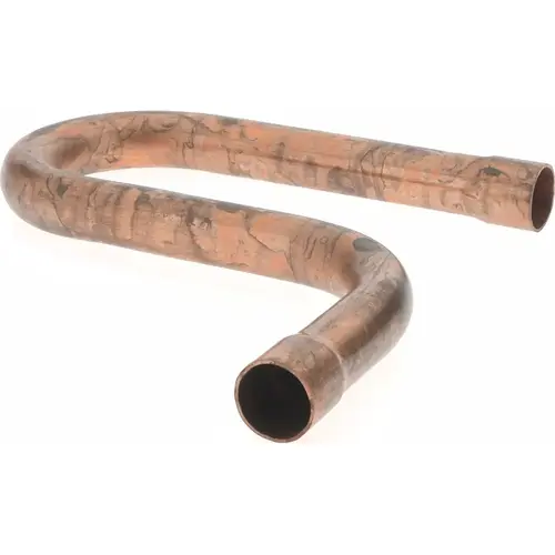 Wrot Copper Pipe Suction Line P-Trap: 5/8" Fitting, C x C, Solder Joint
