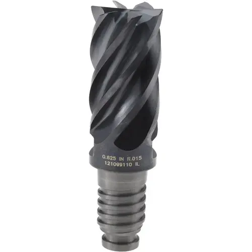 Corner Radius End Mill Head: 5/8" Dia, 6 Flutes AlTiN Corner Radius End Mill Head: 5/8" Dia, 6 Flutes AlTiN