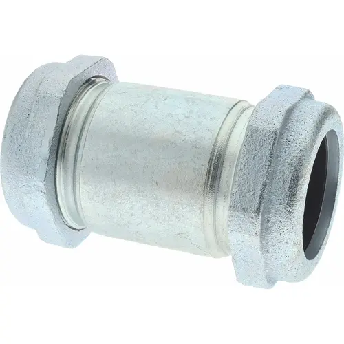 1-1/2" Pipe, Galvanized Compression Pipe Coupling