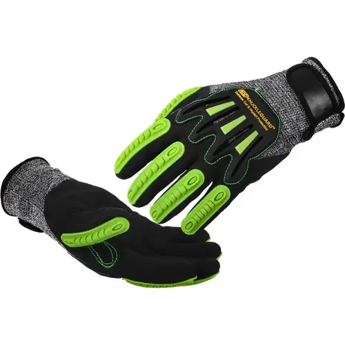 Cut, Puncture & Abrasive-Resistant Gloves: Size S, ANSI Cut A5, ANSI Puncture 5, Micro-Foam Nitrile, Polyethylene