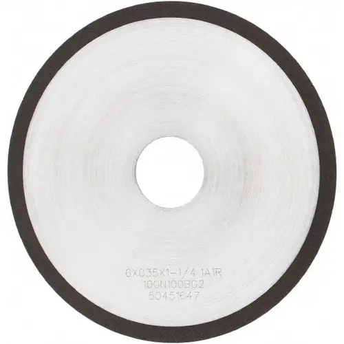 Cutoff Wheel: Type 1A1R, 6" Dia, 0.035" Thick, 1-1/4" Hole, Diamond Cutoff Wheel: Type 1A1R, 6" Dia, 0.035" Thick, 1-1/4" Hole, Diamond
