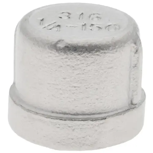 Pipe End Cap: 1/4" Fitting, 316 Stainless Steel - pack of 2 Pipe End Cap: 1/4" Fitting, 316 Stainless Steel - pack of 2