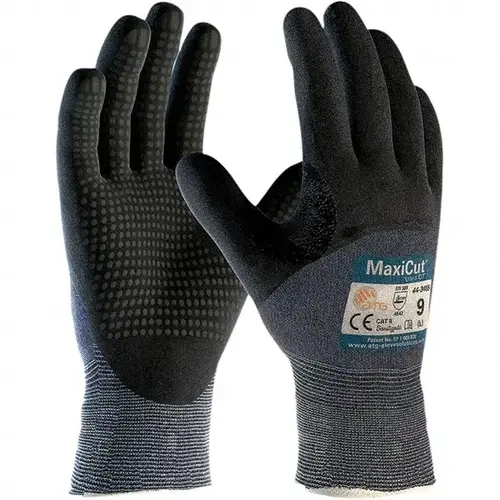 Cut, Puncture & Abrasive-Resistant Gloves: Size XS, ANSI Cut A3, ANSI Puncture 2, Nitrile, Engineered Yarn Cut, Puncture & Abrasive-Resistant Gloves: Size XS, ANSI Cut A3, ANSI Puncture 2, Nitrile, Engineered Yarn