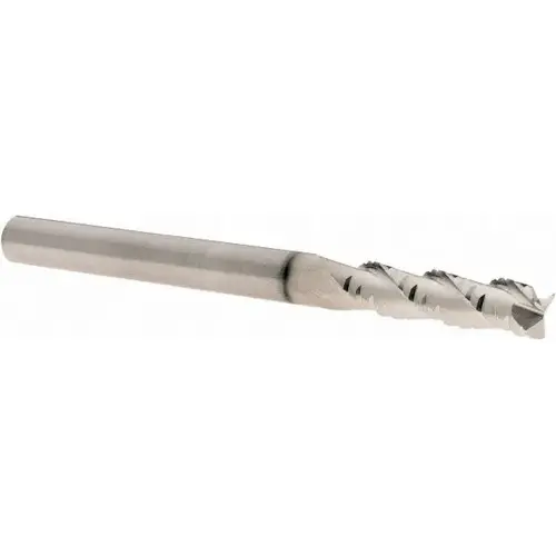 Corner Radius End Mill: 1/4" Dia, 1" LOC, 0.02" Radius, 3 Flutes, Solid Carbide Corner Radius End Mill: 1/4" Dia, 1" LOC, 0.02" Radius, 3 Flutes, Solid Carbide