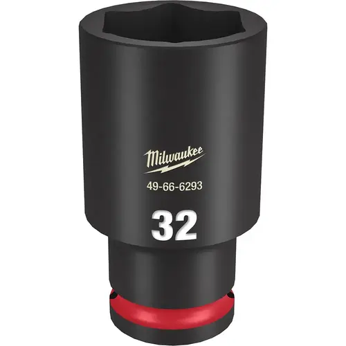 Impact Socket: 1/2" Drive, 32mm Socket, Hex Drive Impact Socket: 1/2" Drive, 32mm Socket, Hex Drive