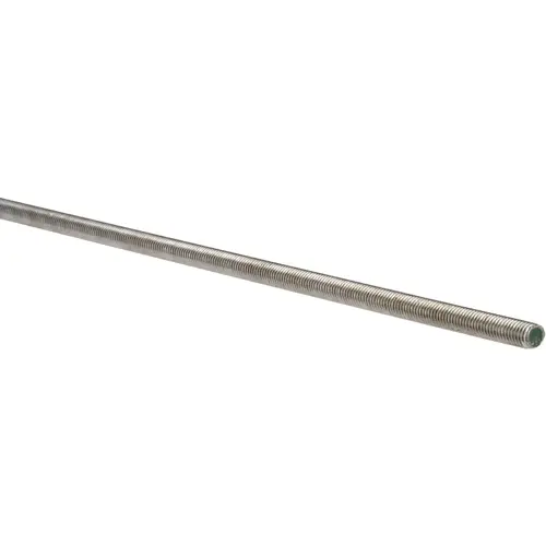Threaded Rod: 1/2-13, 6 ft Long, Stainless Steel, Grade 304 (18-8) Threaded Rod: 1/2-13, 6 ft Long, Stainless Steel, Grade 304 (18-8)
