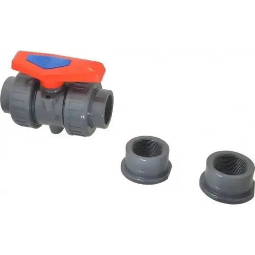 True Union Manual Ball Valve: 1-1/2" Pipe, Full Port