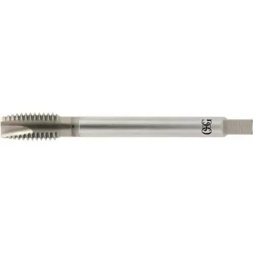 Spiral Point Tap: 1/4-20 UNC, 3 Flutes, Plug, 2B Class of Fit, Powdered Metal, HR Coated