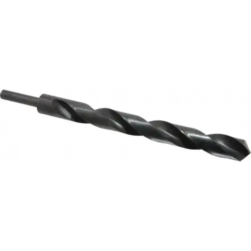 Reduced Shank Drill Bit: 1 inch Dia, 1/2 inch Shank Dia, 118 0, High Speed Steel Coated