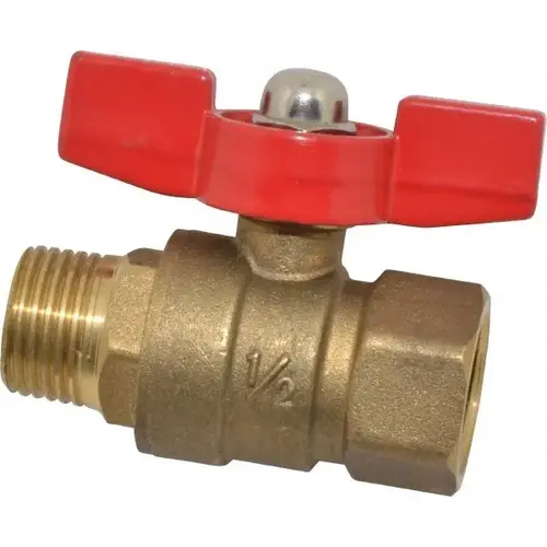 1/2" Pipe, Brass Miniature Ball Valve 1/2" Pipe, Brass Miniature Ball Valve