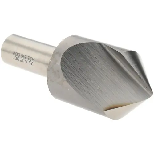 Countersink: 1" Head Dia, 90 degree Included Angle, 1 Flute, Cobalt Steel, Right Hand Cut