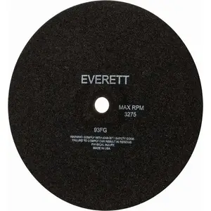 Everett 93FG-14 WET Cut-Off Wheel: 14" Dia, 1/8" Thick, 1" Hole