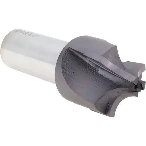 Corner Rounding End Mill: 1/2" Radius, 1-1/2" Dia, 3 Flutes, Carbide Tipped AlTiN