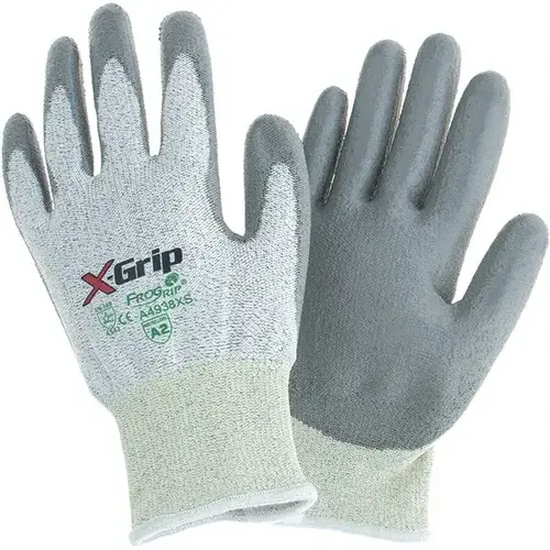 Cut-Resistant Gloves: Size XS, ANSI Cut A2, Polyester (Shell) Cut-Resistant Gloves: Size XS, ANSI Cut A2, Polyester (Shell)