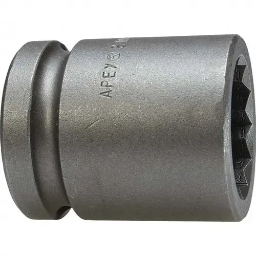 Impact Socket: 1/2" Drive, 19mm Socket, Hex Drive Impact Socket: 1/2" Drive, 19mm Socket, Hex Drive