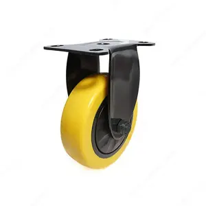 Maxwheels F24074 Yellow Thermoplastic Polyurethane Casters