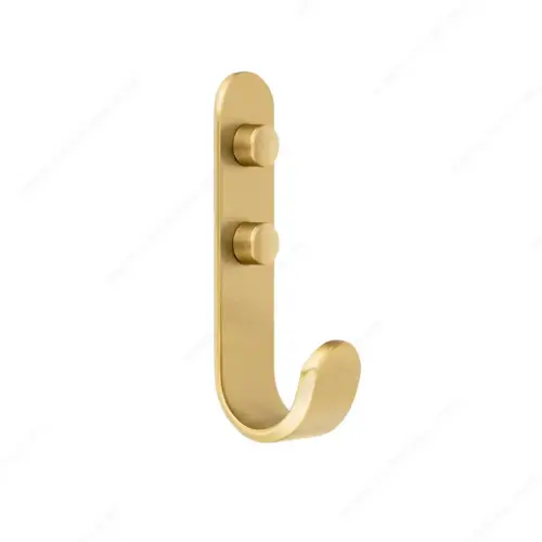 Contemporary Metal Hook - 109 Satin Brass Contemporary Metal Hook - 109 Satin Brass